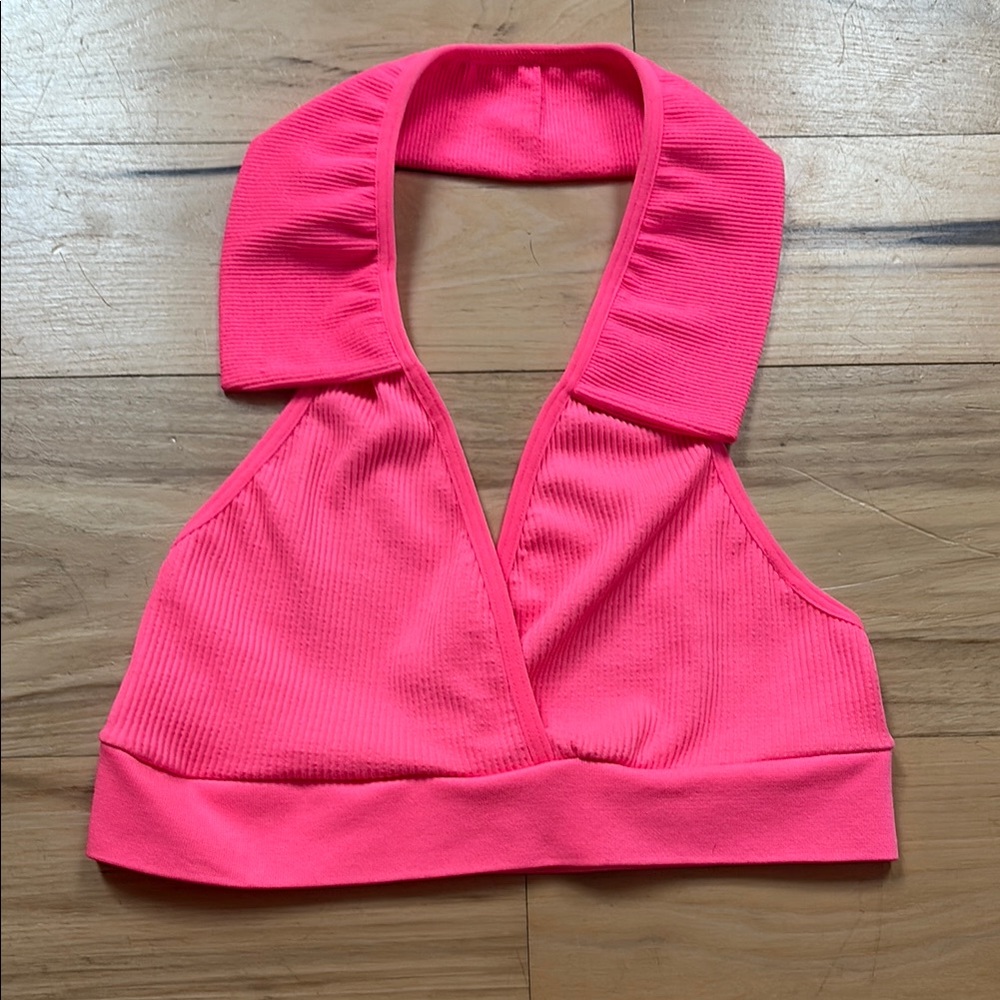 Urban Outfitters Bright Pink Halter Top